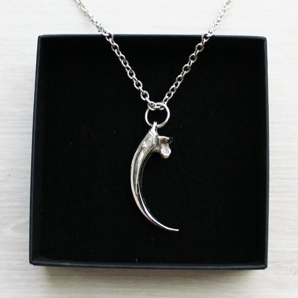 Moon Raven Jewelry - NEW Moon Raven Eagle Talon Claw Solid Stainless Steel Pendant Necklace 32"